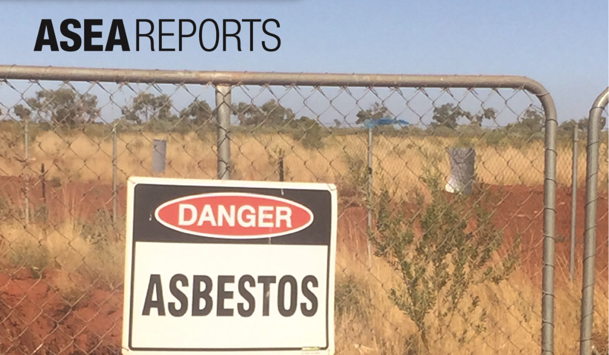 ASEA Reports asbestos in remote communities April 2017 report front cover