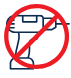 No drill icon