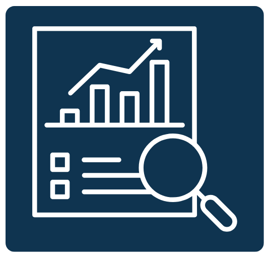 Research, evaluation and data image