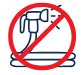 No pressure washing icon