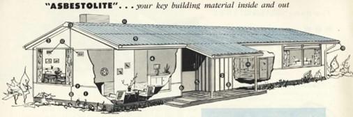 Source: Catalogue – Don’t dream…build! Your guide to building beautiful new style homes of “Asbestolite” asbestos-cement sheets - Where to use “Asbestolite” on your home