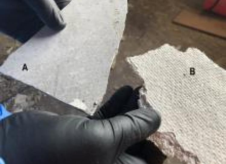 image of low density asbestos fibre board