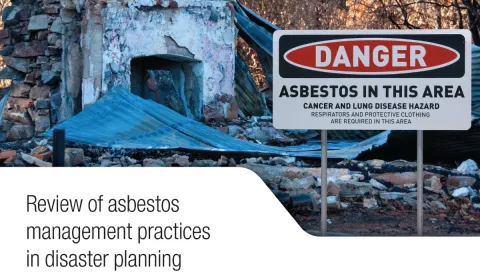  ASEA Reports asbestos and disaster planning front cover image