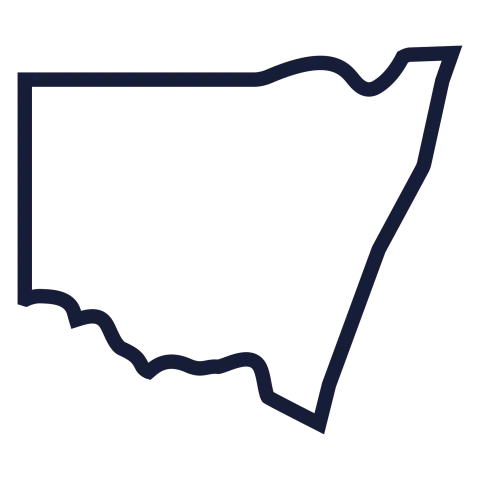 Icon of NSW in blue