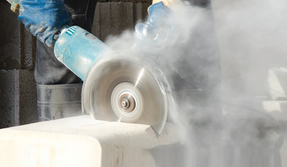 Silica dust