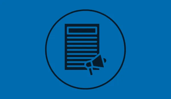 Image of media release icon