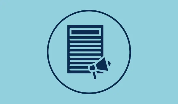 Image of media release icon
