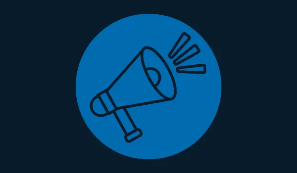 An icon image of a loudspeaker