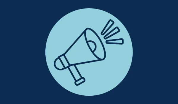 An icon image of a loudspeaker