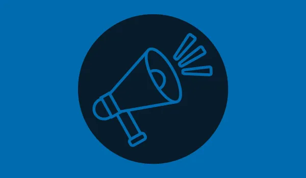 An icon image of a loudspeaker