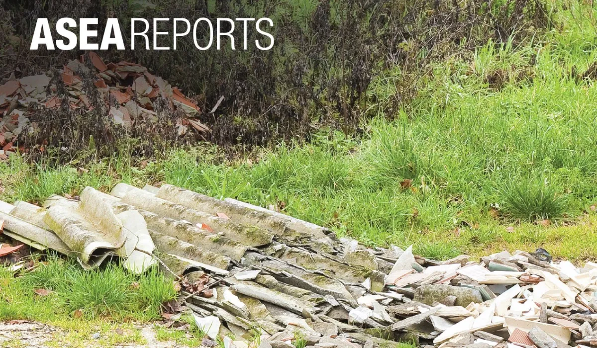 ASEA Reports Illegal asbestos dumping Review of issues and Initiatives report front cover